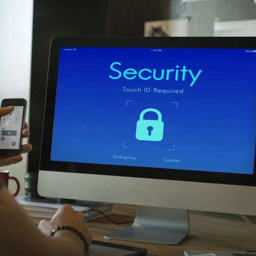 Digital Security Lockscreen Concept