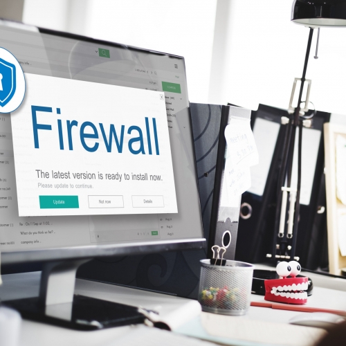 Firewall Antivirus Alert Protection Security Caution Concept